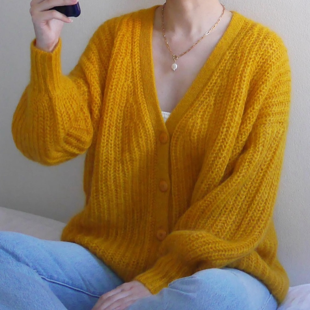Sezane Achile Yellow Women's Sweater size M